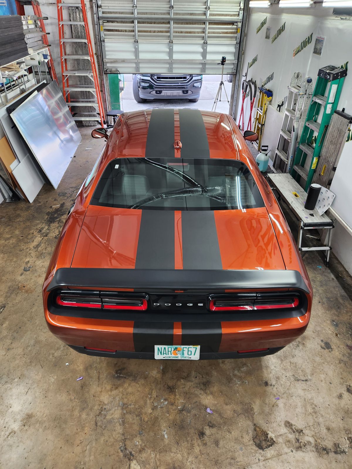 Challenger Racing Stripes — Vehicle Wraps by Brazilian Signs