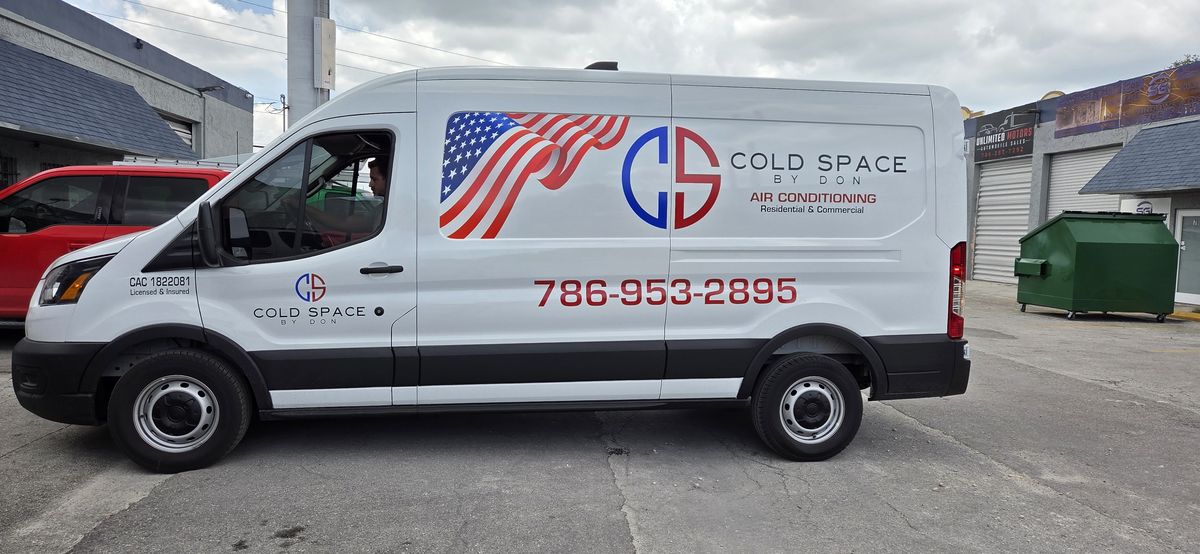 Cold Space A/C Van — Fleet Graphics by Brazilian Signs